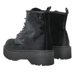 Anfibi con zip frontale.Tacco alto 4cm