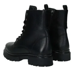 Anfibi in vera pelle.Tacco alto 3cm