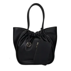Borsa a spalla arricciata