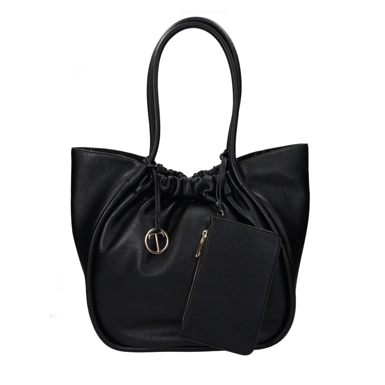 Borsa a spalla arricciata