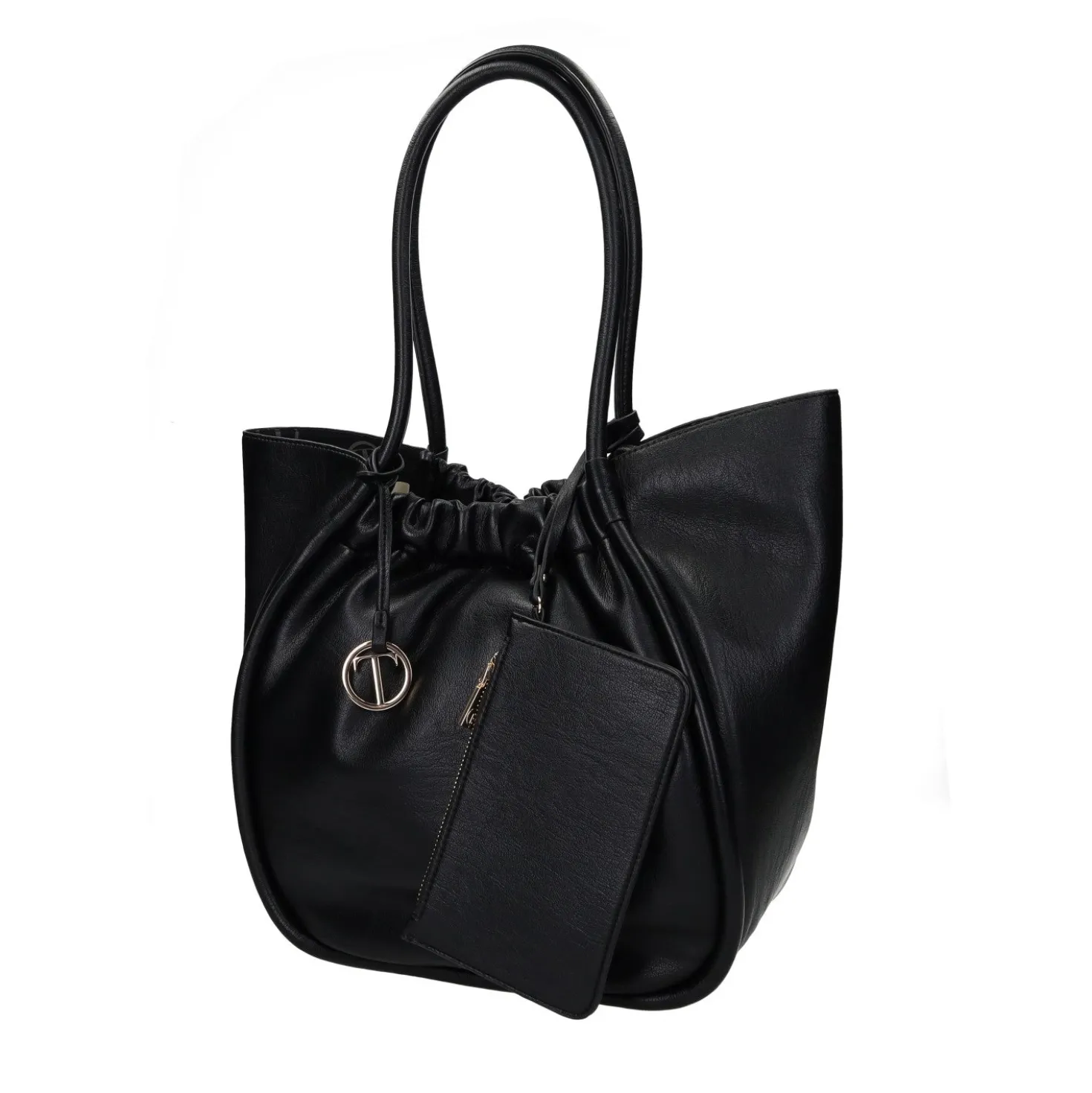 Borsa a spalla arricciata