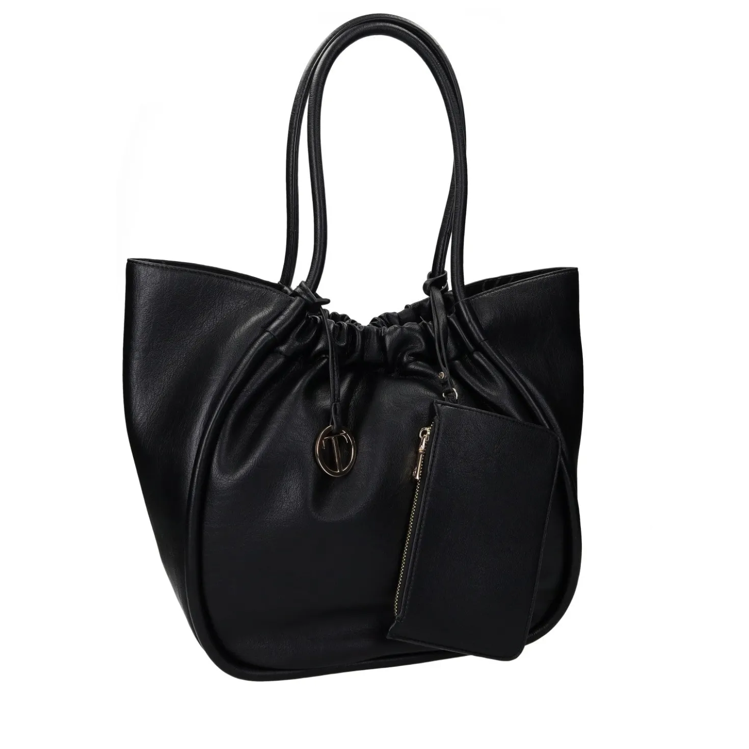 Borsa a spalla arricciata