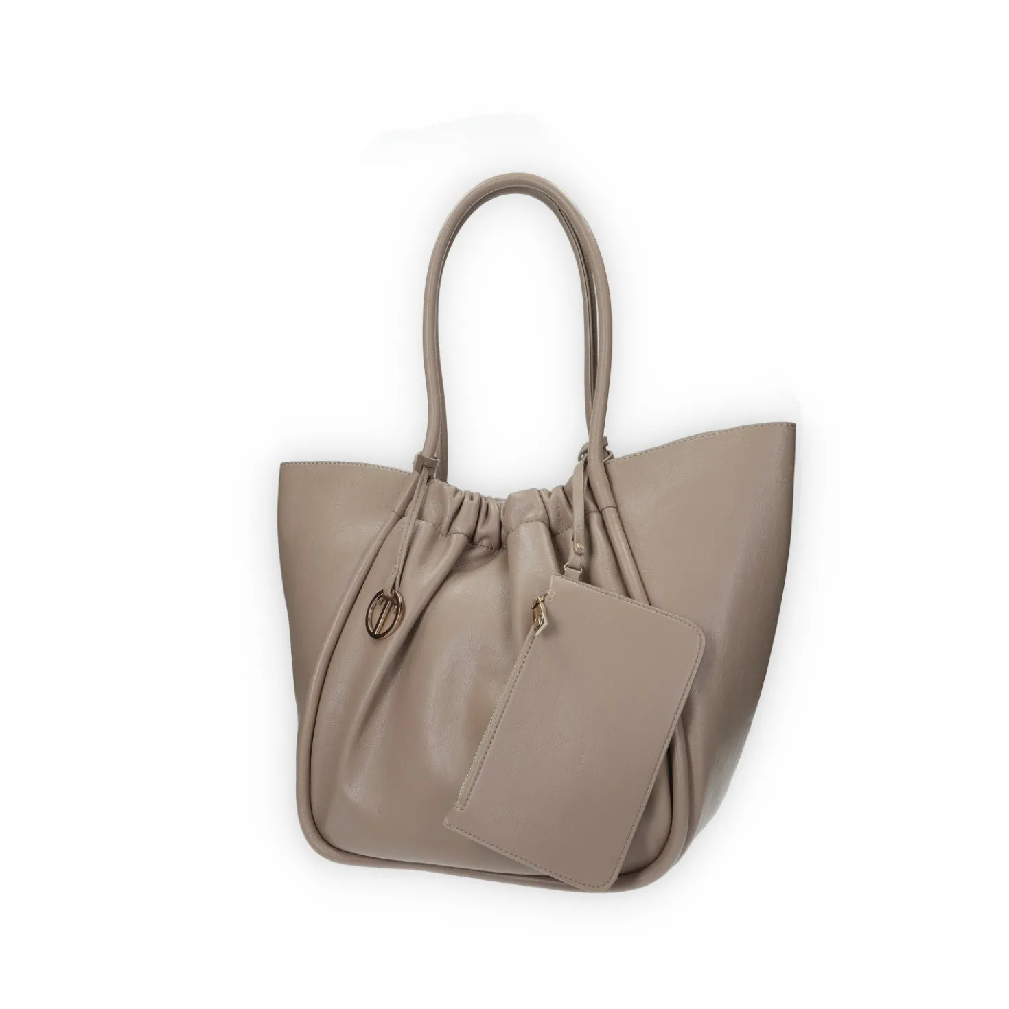 Borsa a spalla arricciata