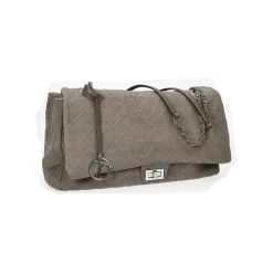 Borsa a spalla con patta e chiusura