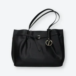 Borsa shopper con dettaglio fibbia
