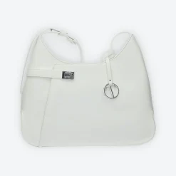 Borsa shopper con logo pendente