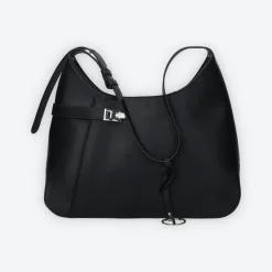 Borsa shopper con logo pendente
