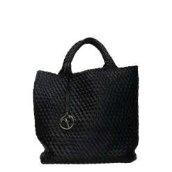 Borsa shopper in tessuto spalmato