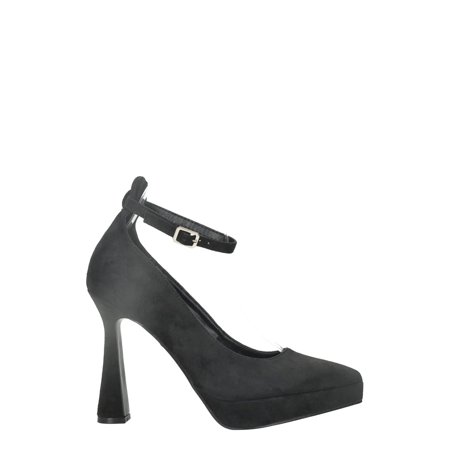 Décolleté con cinturino. Tacco alto 12cm