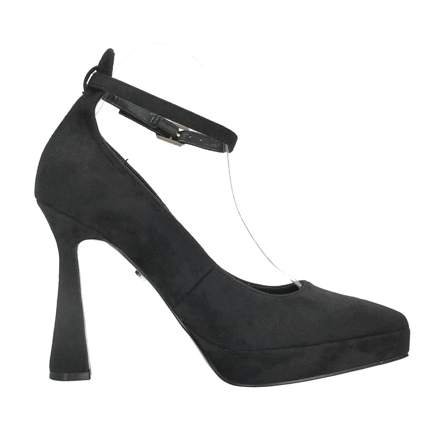 Décolleté con cinturino. Tacco alto 12cm