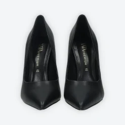Décolleté con sottopiede in vera pelle.Tacco alto 10cm