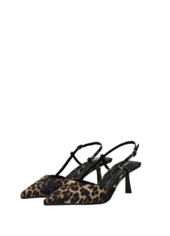 Décolleté con stampa animalier