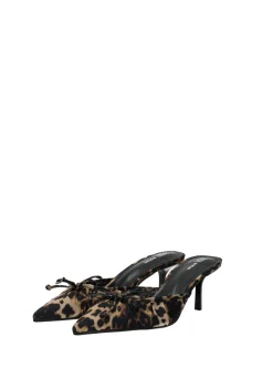 Décolleté con stampa animalier