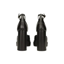 Décolleté glitterate con doppio plateau. Made in Italy. Tacco alto 11cm
