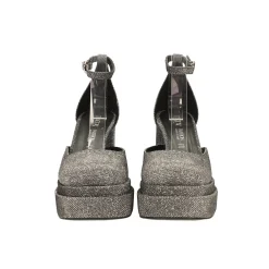 Décolleté glitterate con doppio plateau. Made in Italy. Tacco alto 11cm