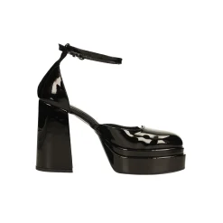 Décolleté in vernice con doppio plateau. Made in Italy. Tacco alto 11cm