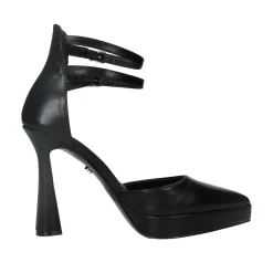 Décolleté platform con doppio cinturino. Tacco alto 12cm