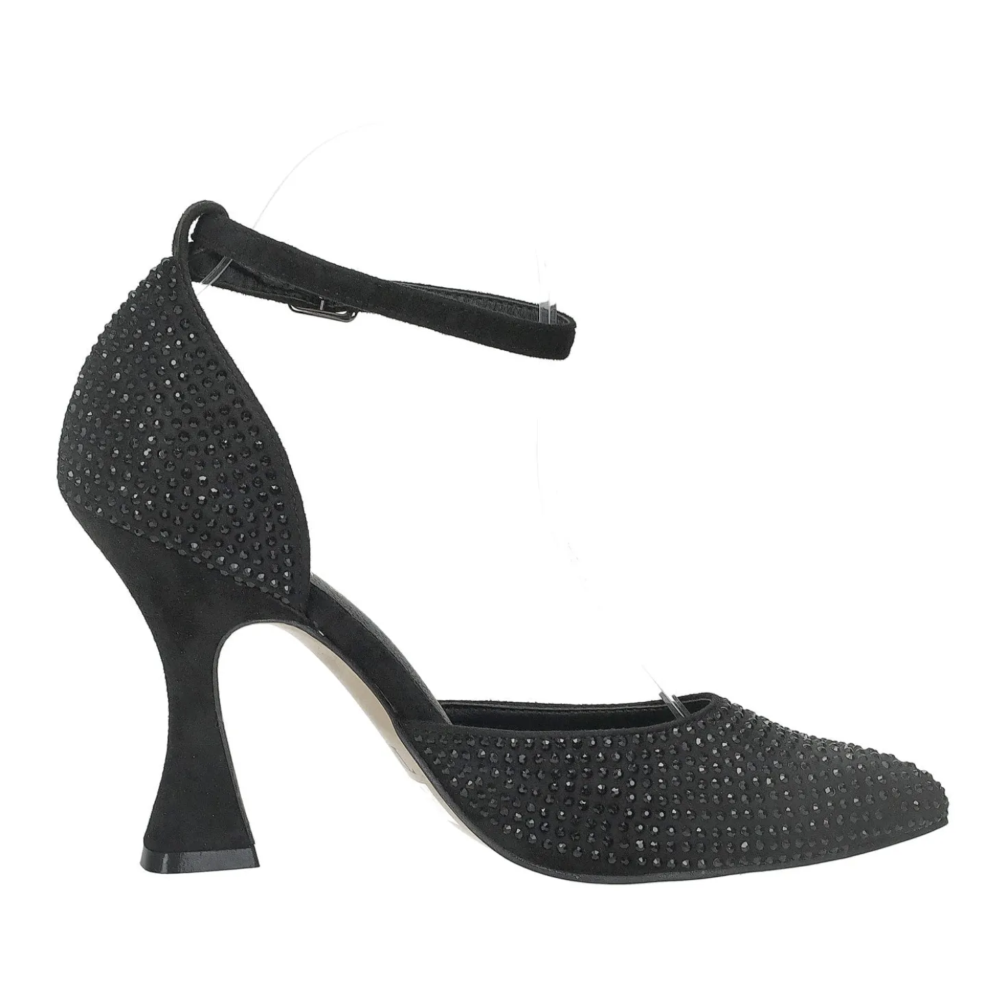 Décolleté ricoperte di strass.Tacco alto 10cm