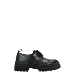 Derby con suola carrarmato.Tacco alto 4cm