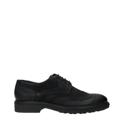 Derby semi brogue in vera pelle