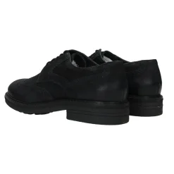 Derby semi brogue in vera pelle