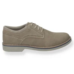 Derby semi brogue.sottopiede in Memory Active