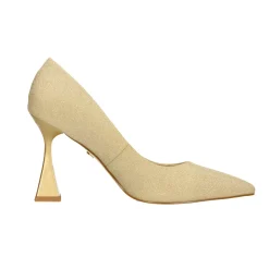 Pumps glitterate. Tacco piramidale alto 9cm