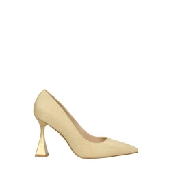 Pumps glitterate. Tacco piramidale alto 9cm