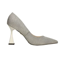Pumps glitterate. Tacco piramidale alto 9cm