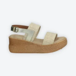 Sandali con doppia fascia. Made in Italy. Tacco alto 6cm