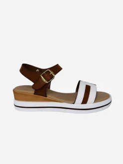Sandali con doppia fascia. Made in Italy. Tacco alto 6cm