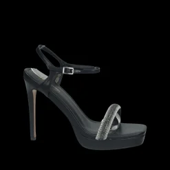Sandali con listini in strass.Tacco alto 10cm