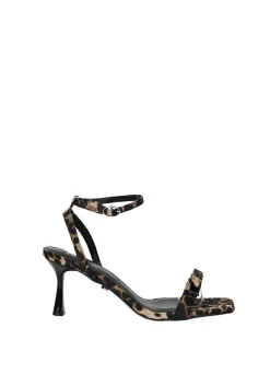 Sandali con stampa animalier
