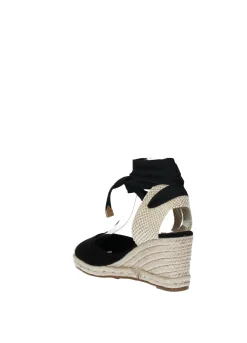 Sandali con zeppa in corda