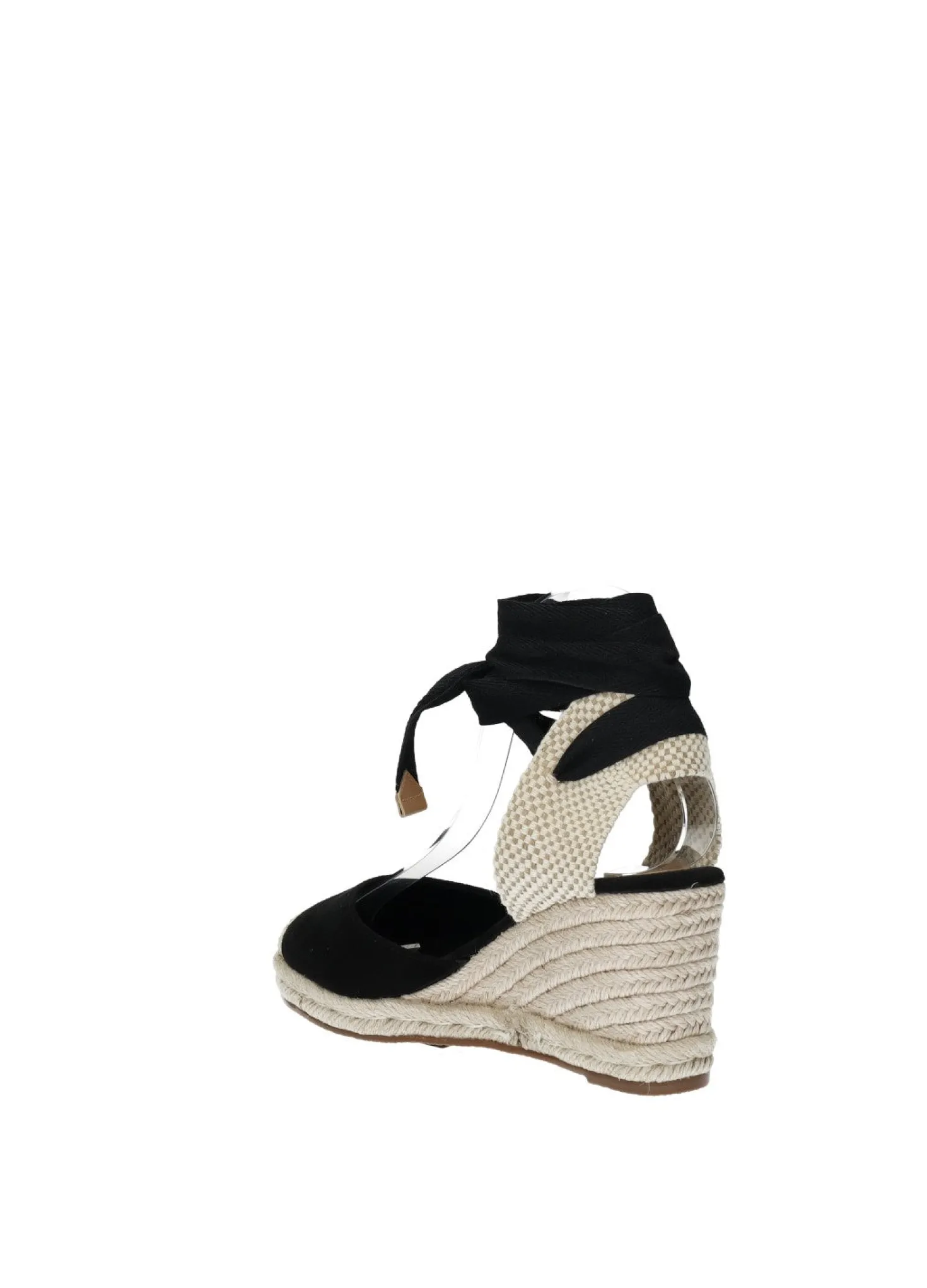 Sandali con zeppa in corda