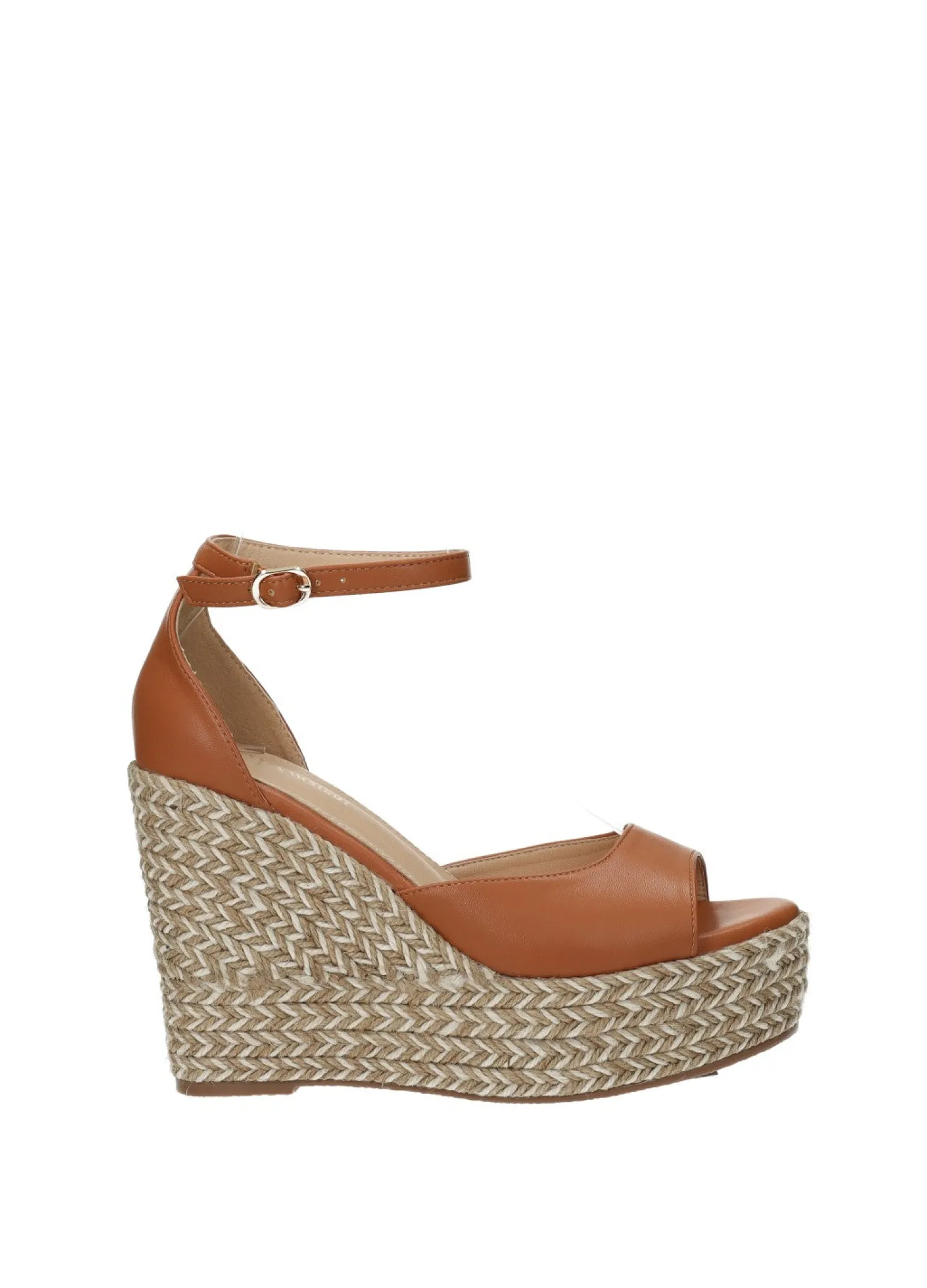 Sandali con zeppa in corda