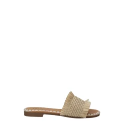Sandali flat con taglio svasato