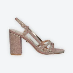 Sandali in glitter. Tacco alto 9cm