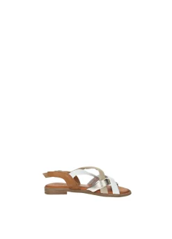 Sandali multicolor in vera pelle