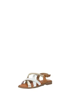 Sandali multicolor in vera pelle