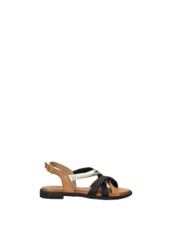 Sandali multicolor in vera pelle