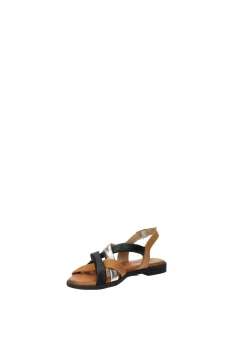 Sandali multicolor in vera pelle