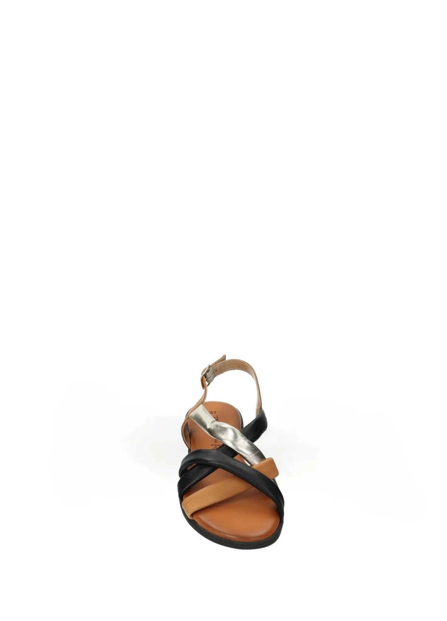 Sandali multicolor in vera pelle
