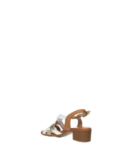 Sandali multicolor in vera pelle