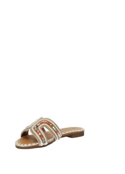 Sandali tomaia decorata