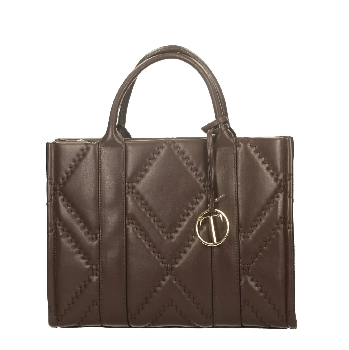 Shopper con cuciture a vista