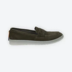 Slip on in tessuto scamosciato