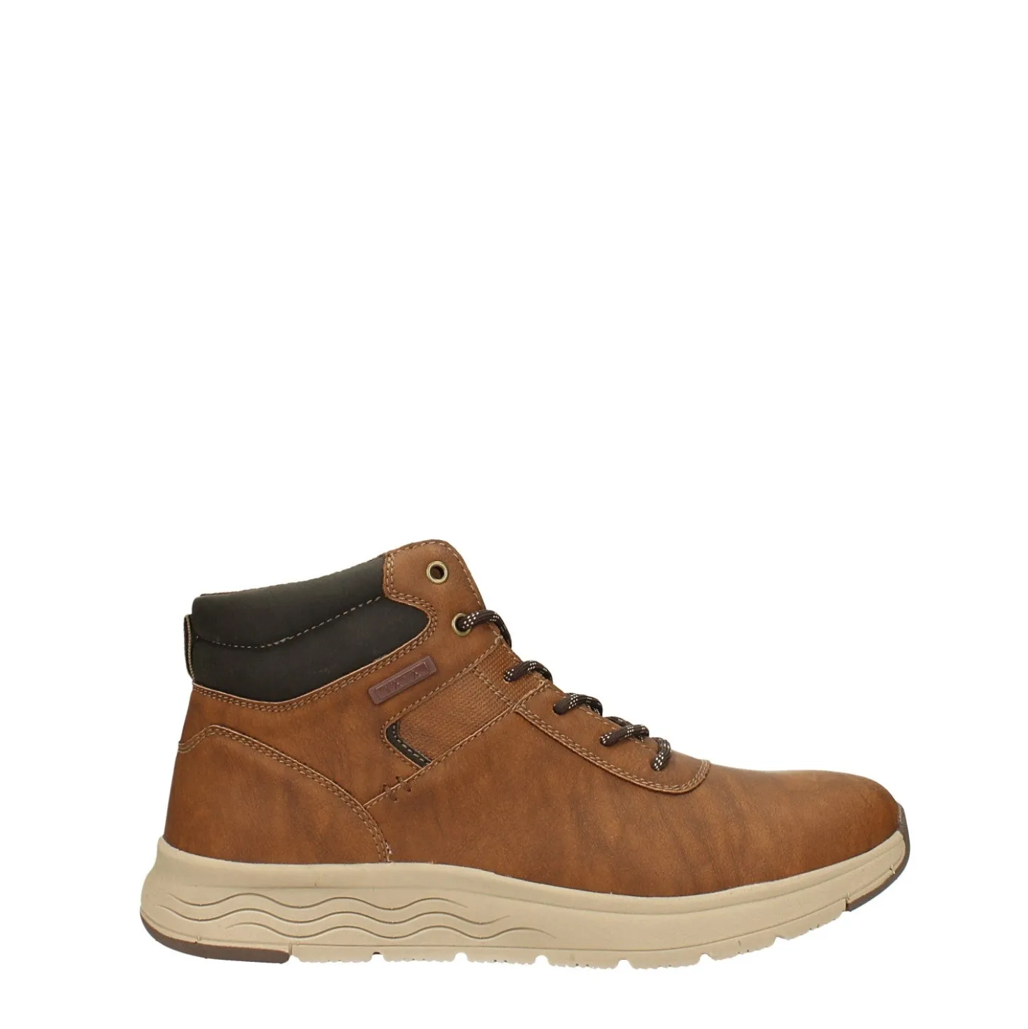 Sneakers alte con suola in gomma