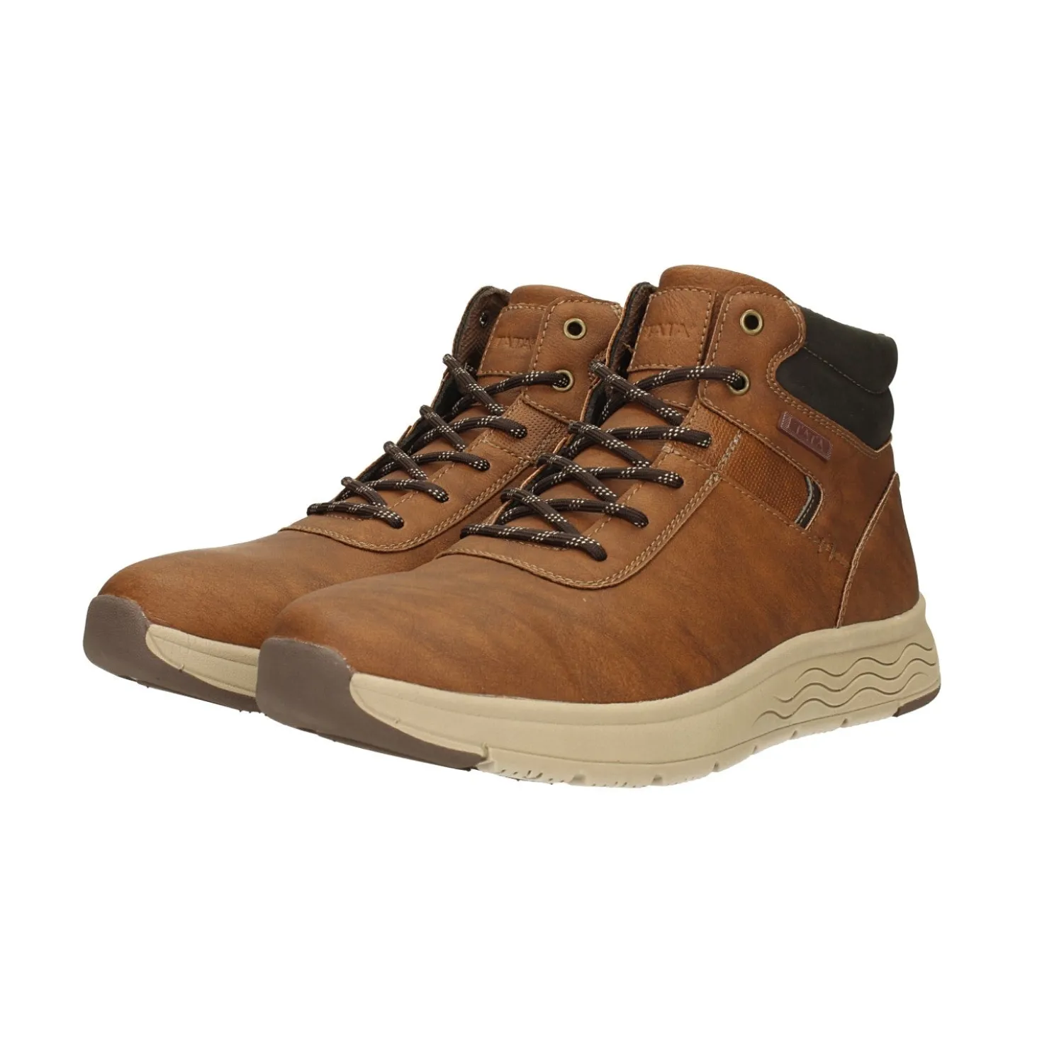 Sneakers alte con suola in gomma