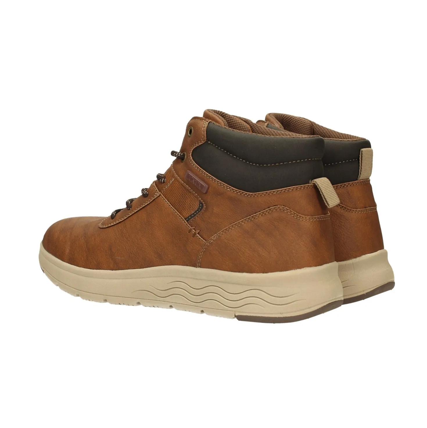 Sneakers alte con suola in gomma